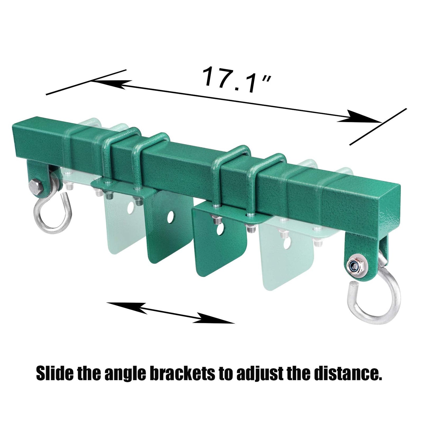 BETOOLL Swing Sets Brackets - 2 A-Frame Swing Set Brackets and 2 Swing Hangers and 2 Glider Swing Brackets with All Mounting Heavy Duty Hardware Included for Porch, Yard, Playground - Green