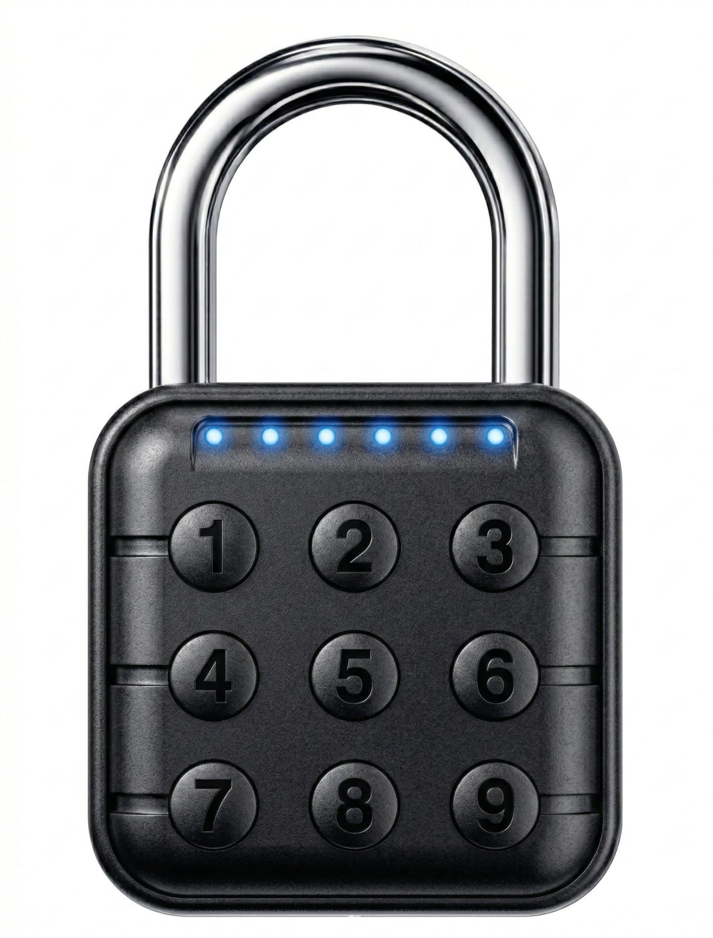 TLYITU Combination Padlock – Combination Lock with 6-Digit Code, Digital Padlock with Keyless Entry, IP67 Waterproof Zinc Alloy Lock for Locker, Gym, Travel, Outdoor, Gate (Black)