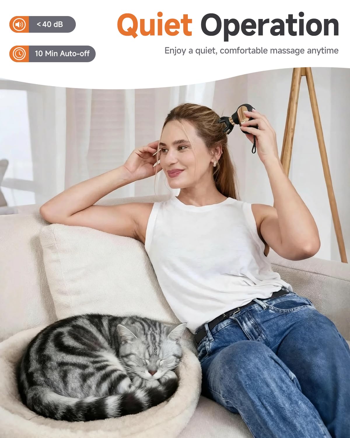 CAREKING Mini Massage Gun, Deep Tissue Small Muscle Massager for Pain Relief, Travel Massage Gun for Neck Shoulder Thigh Back, Handheld Massager for Office, Birthday