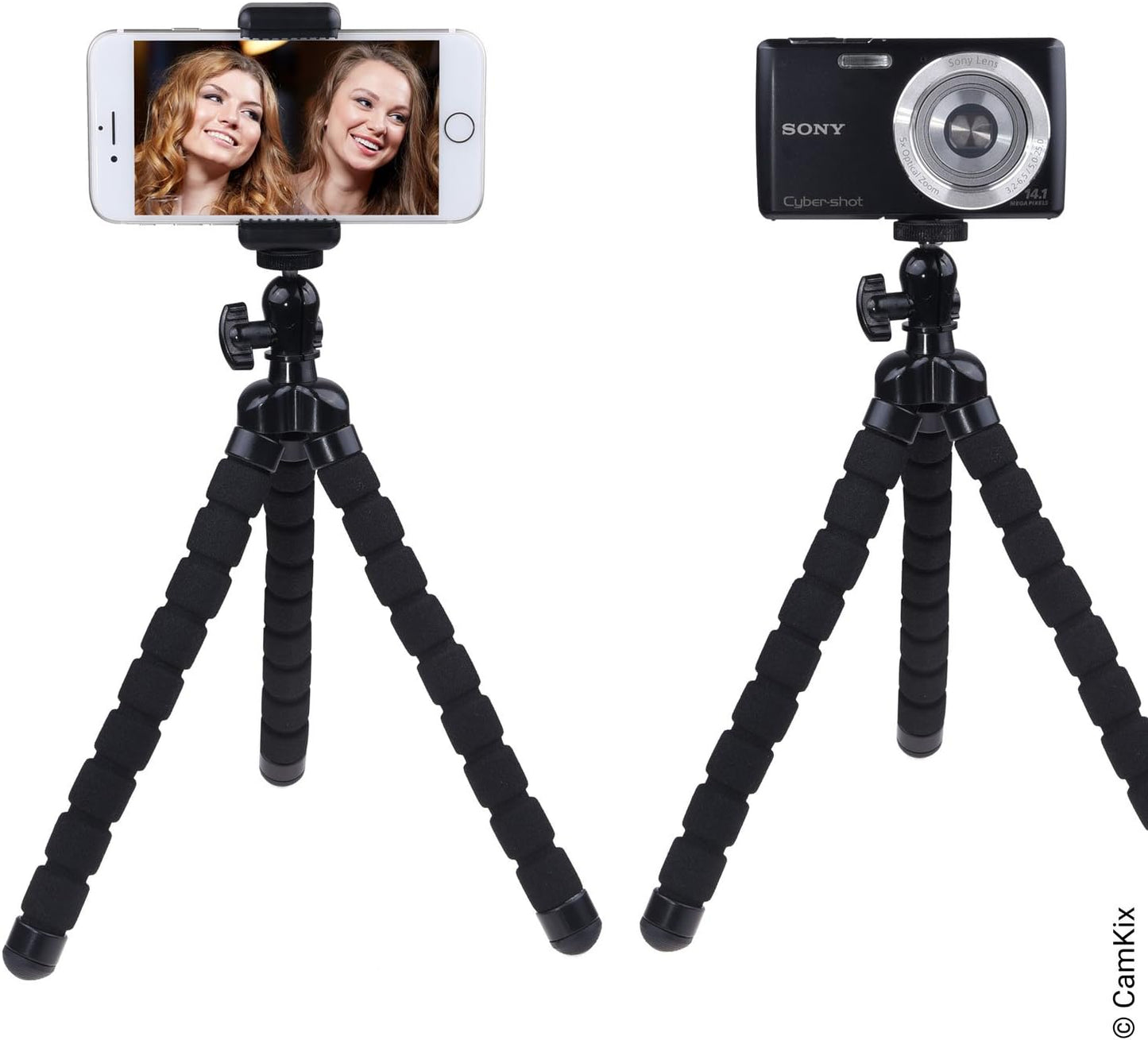 CamKix Flexible Cell Phone Tripod and Bluetooth Remote Control Camera Shutter - for iPhone, Samsung Galaxy and Many