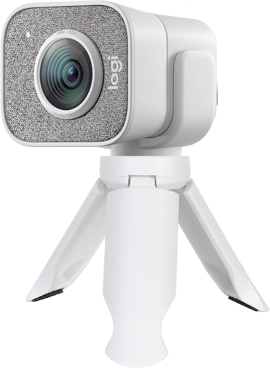 Generic 1080P 60fps LZYDD Webcam Clip with Mini Desk Tripod Mount for Logitech StreamCam HD Streaming Webcam (White)