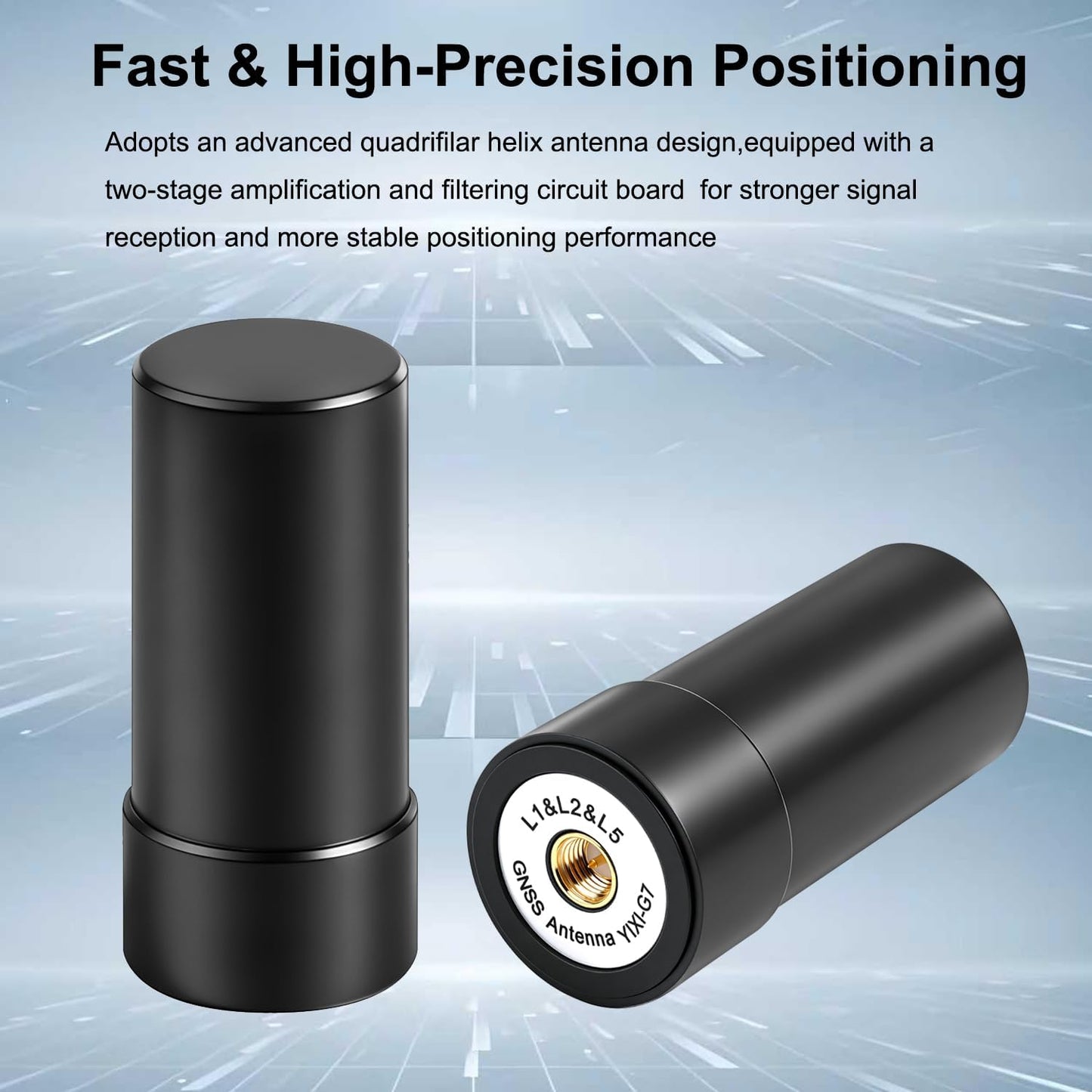 slinkdsco RTK GNSS Active Antenna High Precision Helix Positioning GPS GLONASS Beidou BDS Galileo Four-Star