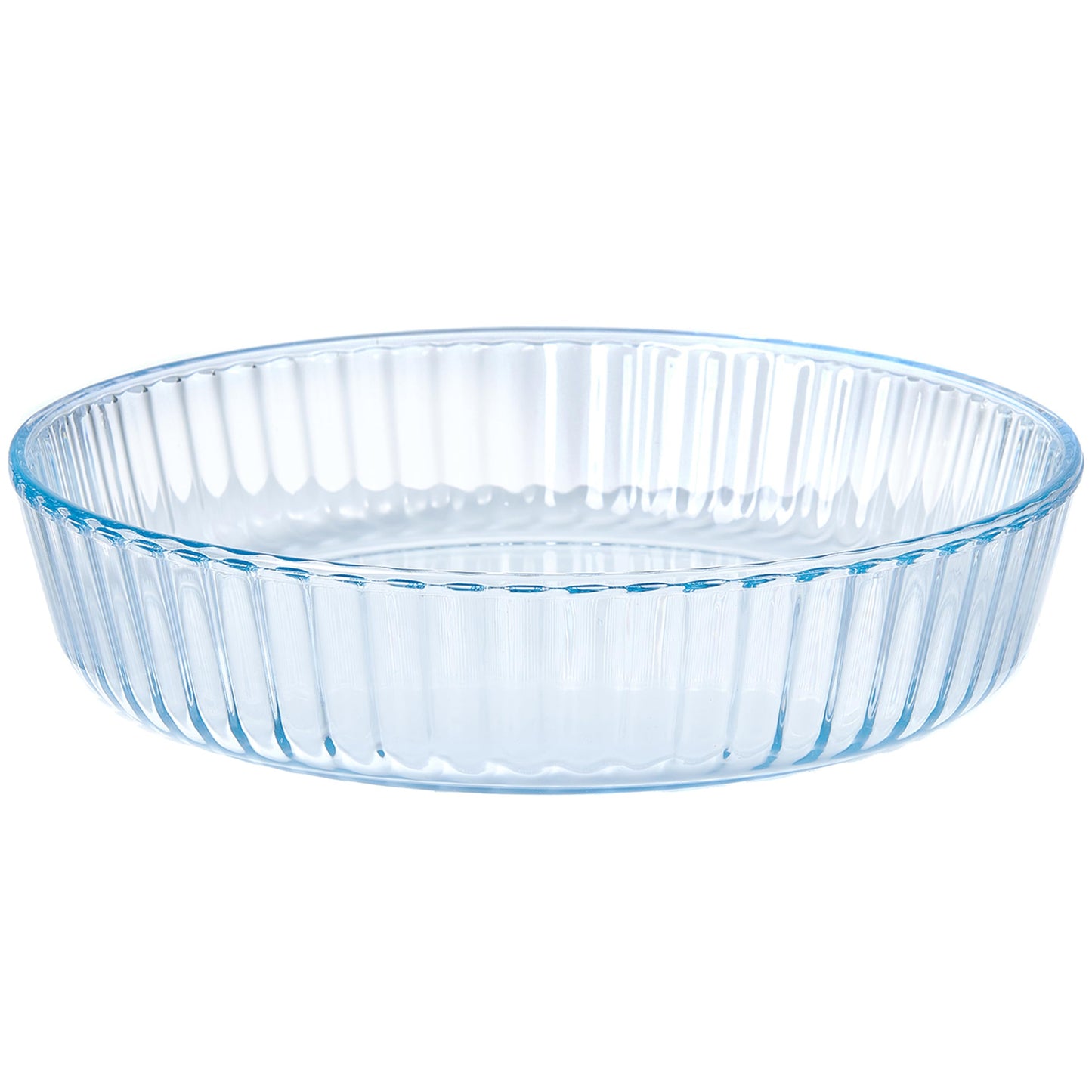 RONDURE Deep Pie Dish for Baking 10-inch Glass Pie Plate Pan Clear - 2.3 Inch Deep - for Oven Baking Crust Quiche and Serving