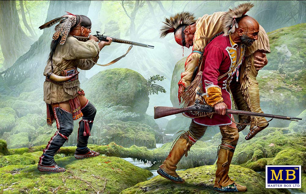 Masterbox Bundle LOT of Indian Wars Series XVIII Century 4 Plastic Kits 1/35
