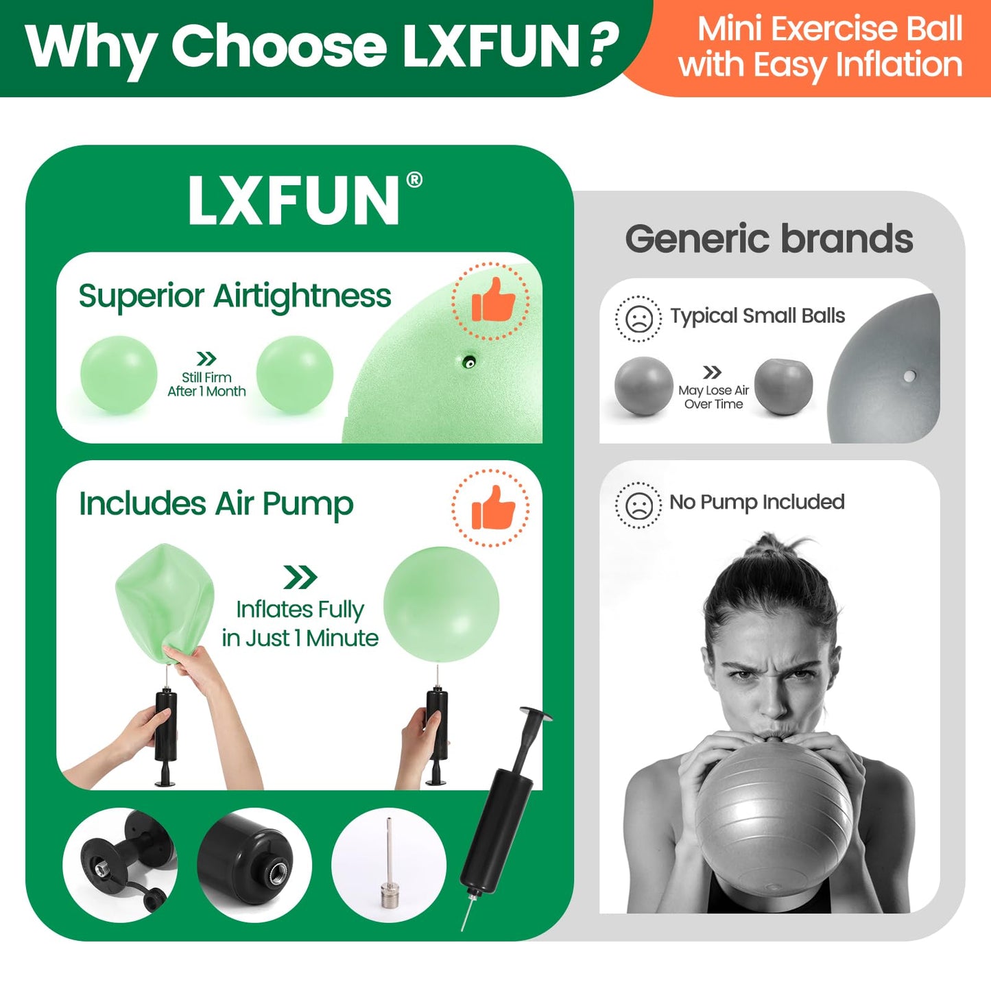 LXFUN Magic Circle Pilates Equipment Kit with Smart Counter - 14" Pilates Ring and Ball Set with Yoga Ball, Resistance Bands, Stretching Strap, Massage Ball & Bag for Home Full Body Workouts