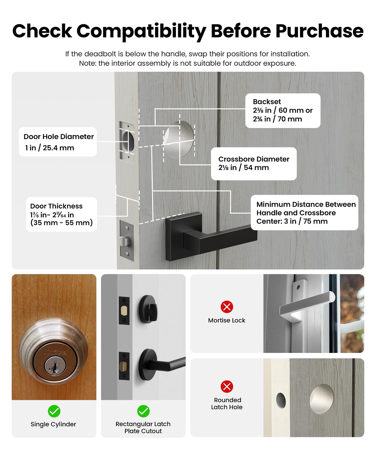 Lockin Veno Plus Video Smart Lock with Camera 2K 180°, Keyless Entry Door Lock for Front Door, Palm Vein & Fingerprint Biometric Access, Built-in Wi-Fi, 8GB Storage, No Monthly Fees