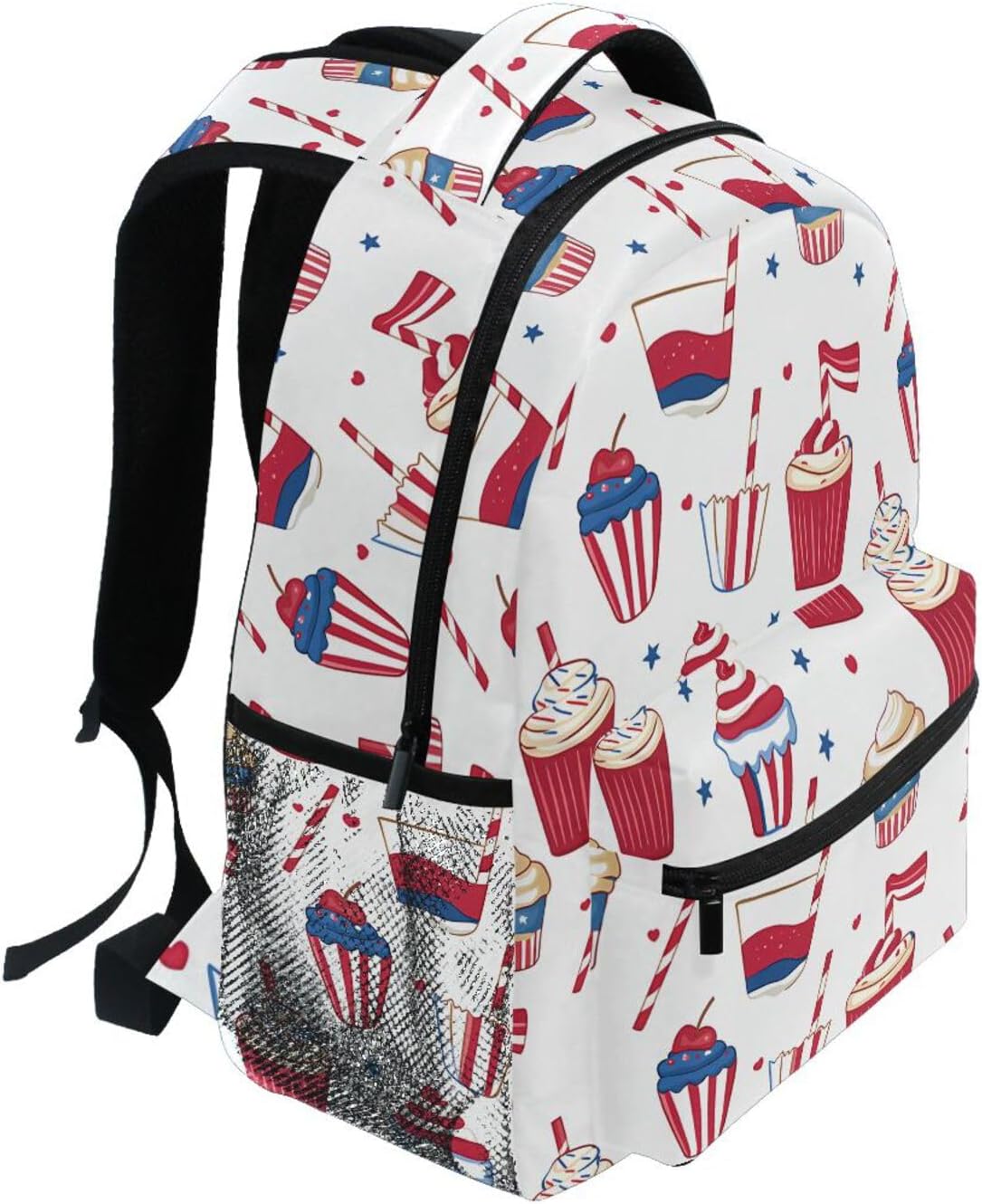 Backpacks Pack ALAZA Icecream Flag Pattern School Business Travel Hiking Camping Rucksack for Men Women Teens Kids