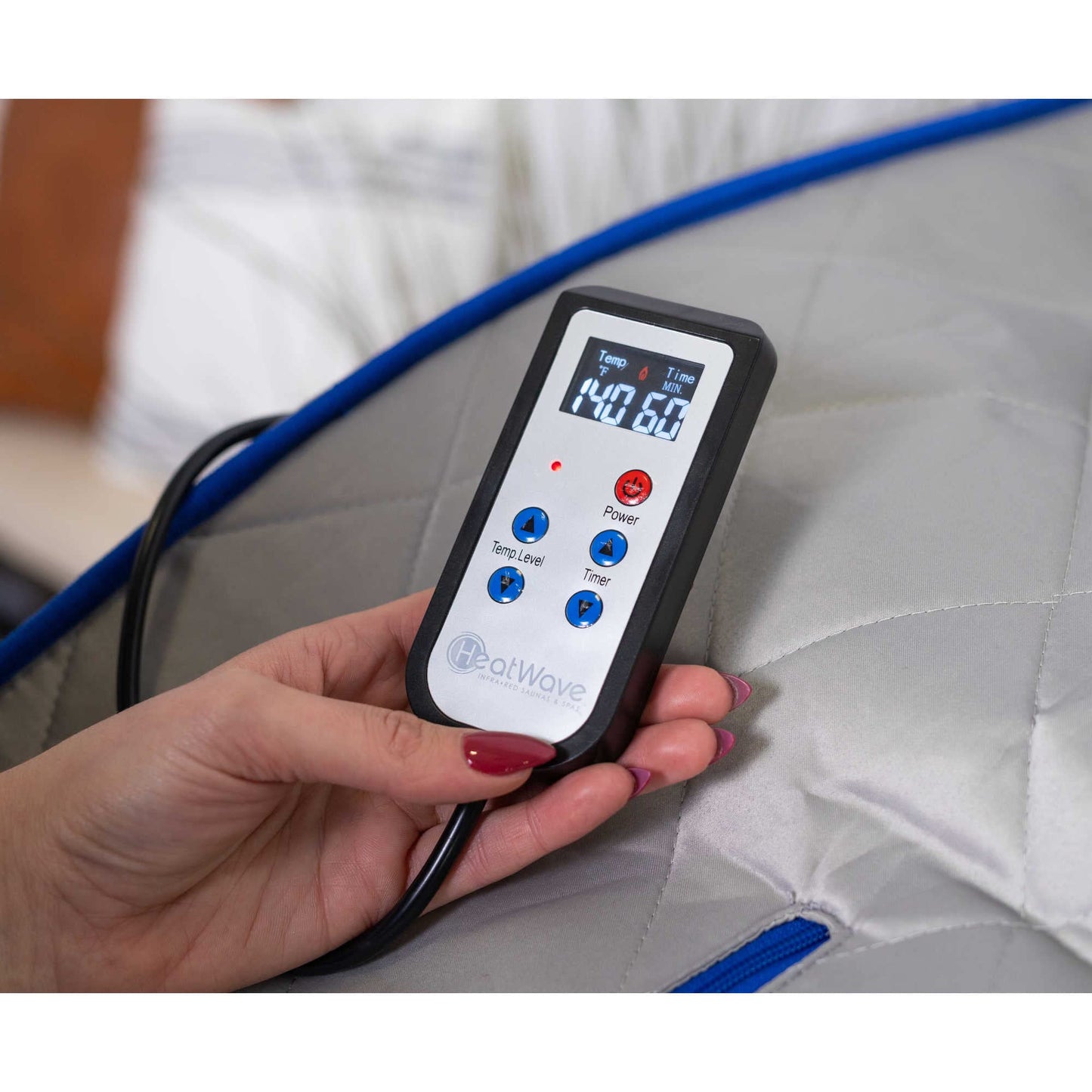 Heat Wave Spirit Oversized Portable Personal Sauna with FAR Infrared Carbon Panels, Heated Floor Pad, Canvas Chair