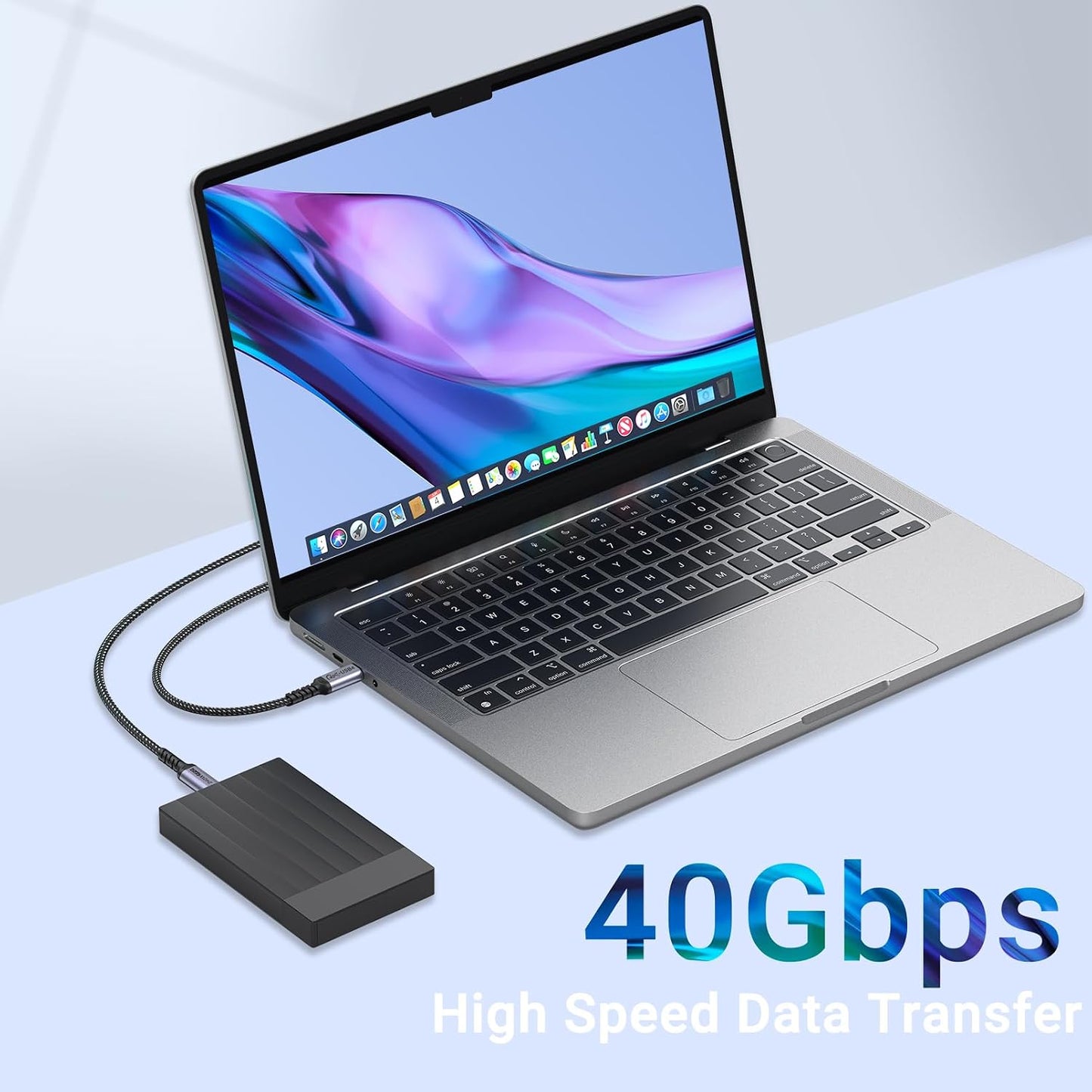 240W 3ft 2 Packs, 4 40Gbps 8K 16/16 Pro/16 Plus/16 USB C Cable USB Fast Charging, High Speed Data Speed, Video Monitor