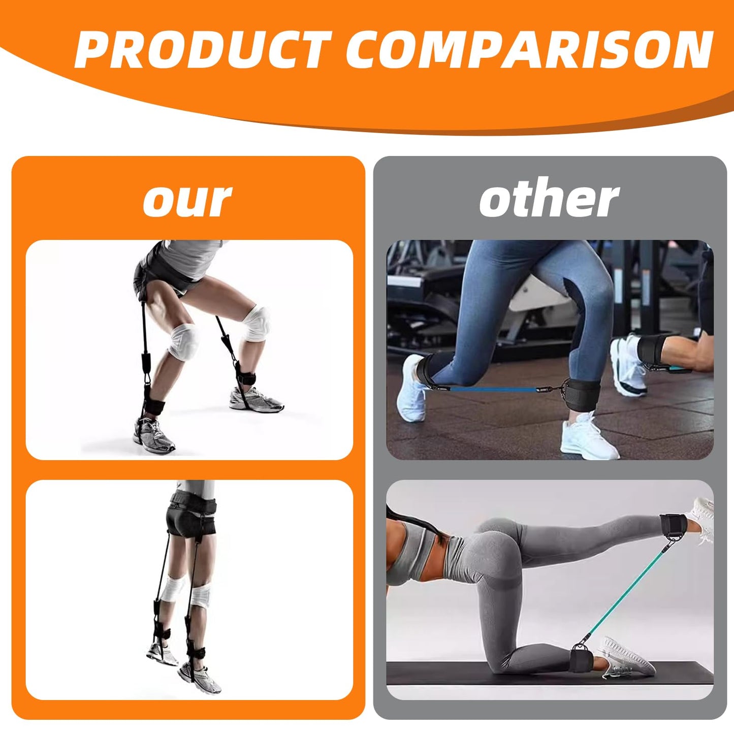 Selacca Vertical Jump Trainer, Jump Trainer Leg Strength Resistance Bands, Jumping Trainer for Basketball Triple Jump Football Volleyball Training Provide