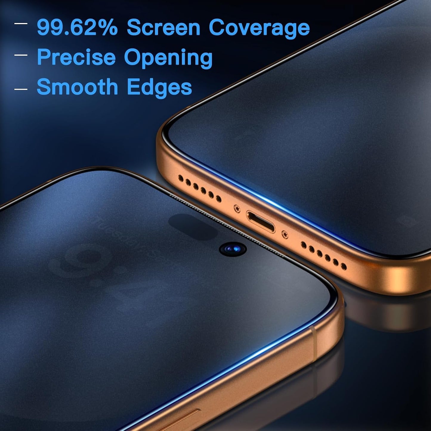 17 9H 2 Pack Uyiton for iPhone Pro Max Matte Privacy Screen Protector - Anti-Fingerprint [Easy to Install] Anti-Spy