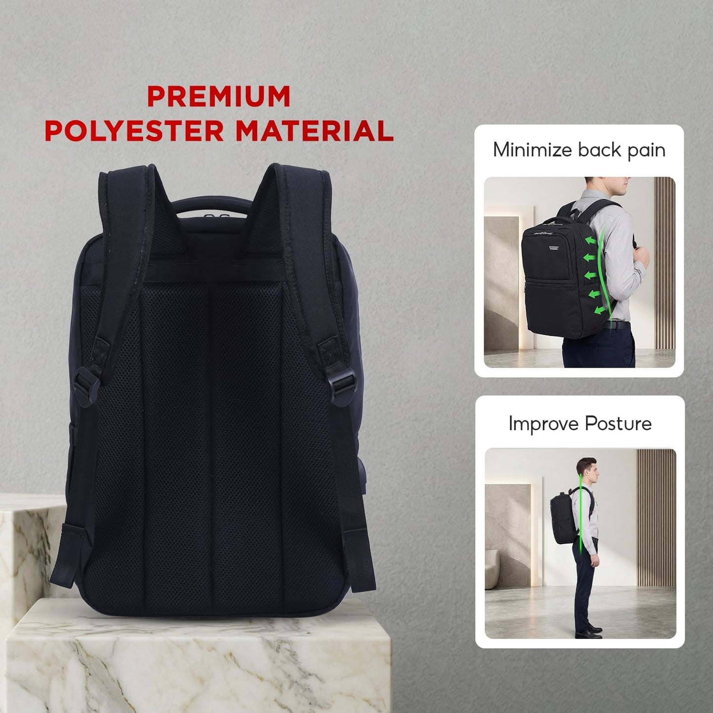 14 Inch Backpack SAKOS TRENDY Book Bags For Women, Laptop For Women, Business Professionals, Personal Item TSA