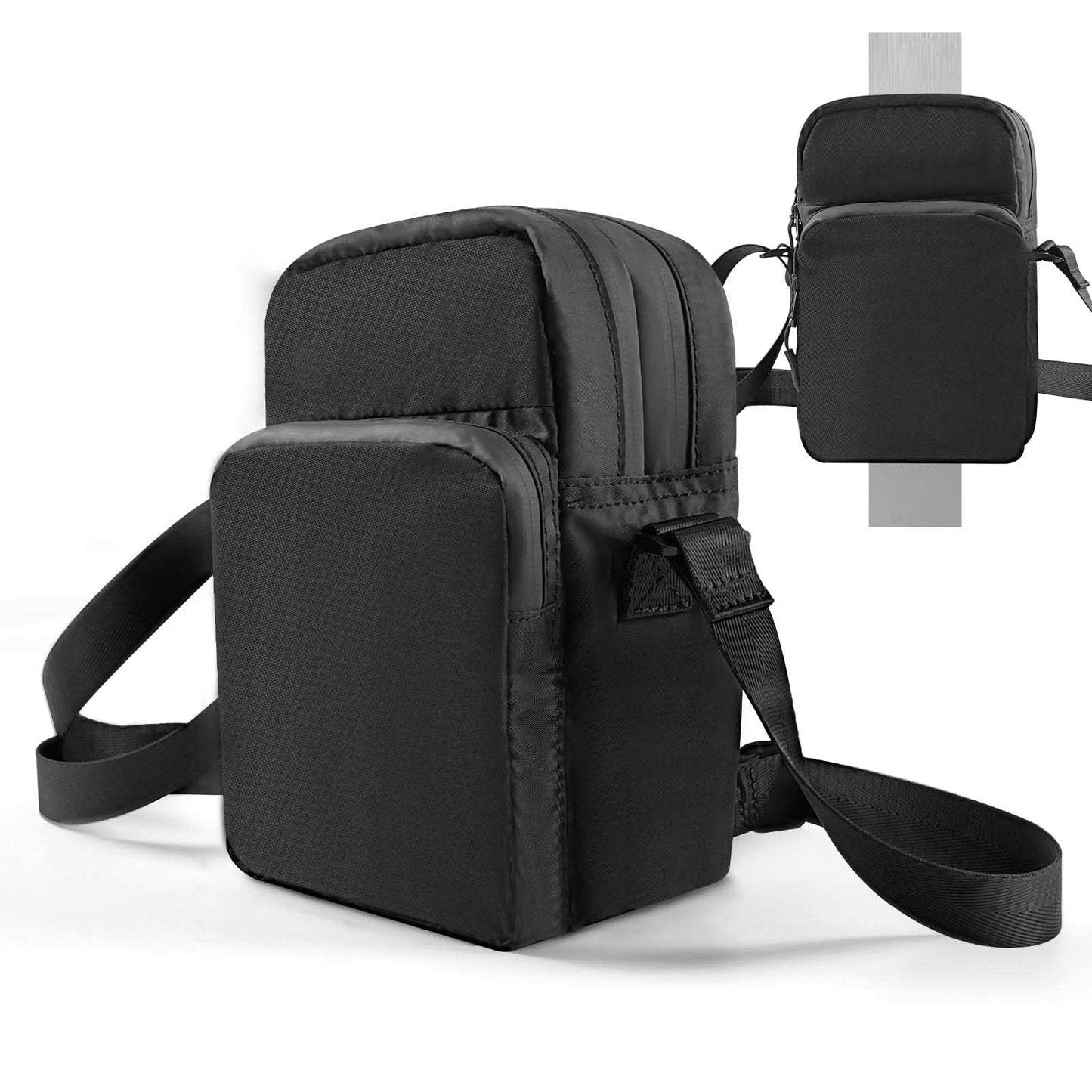 MBYLOEBA, Magnetic Gym Bag, Magnetic Golf Pouch, Small Gym Bag for Men, Gym Accessories for Men, Large Capacity with Secure Magnets, Gym Workout, Travel Bag, Black