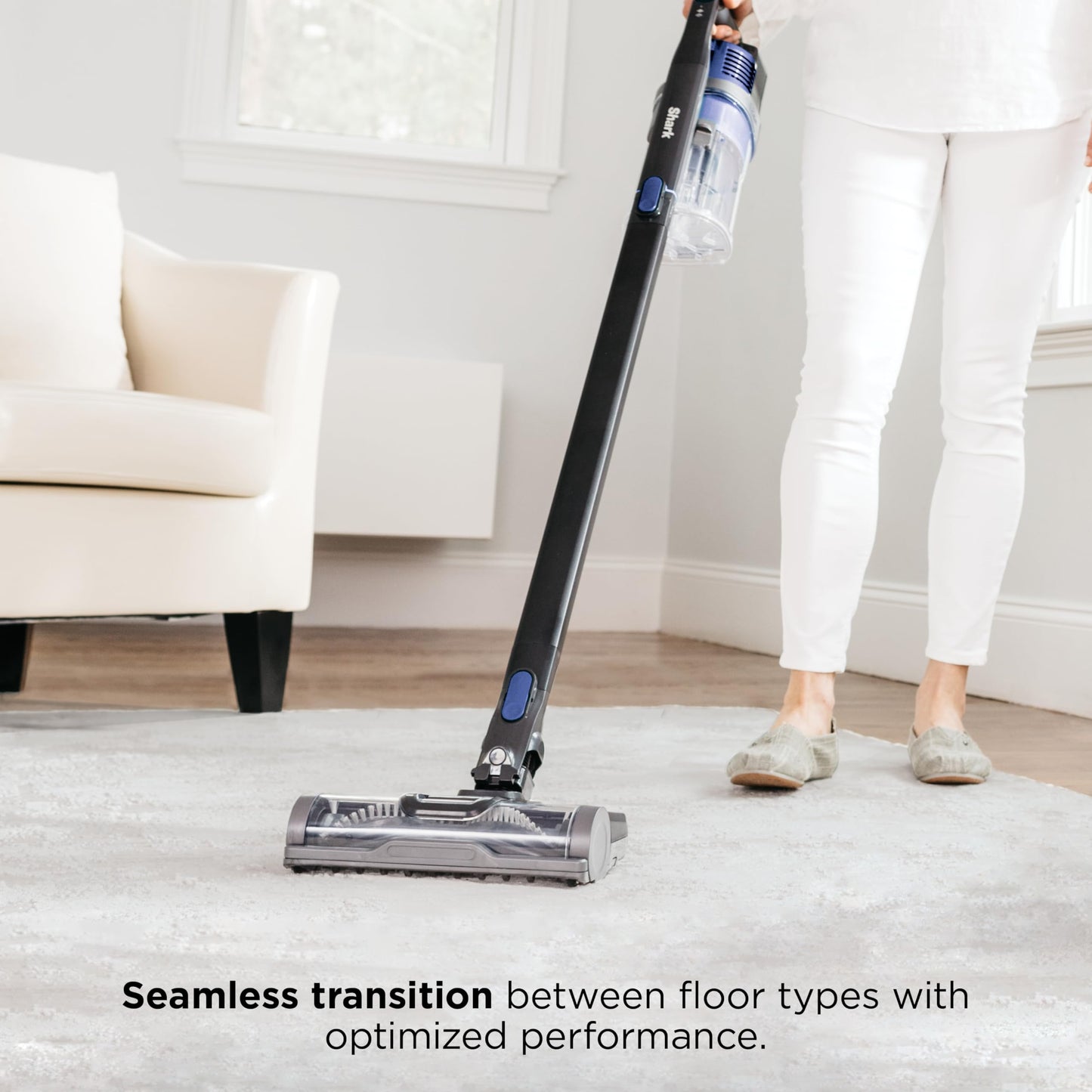 Shark Pet Cordless Stick Vacuum | HyperVelocity Suction, XL Dust Cup, LED Headlights | Removable Handheld with Crevice & Pet Multi-Tool | 40-Min Runtime | Lightweight, Portable | Grey | IX141