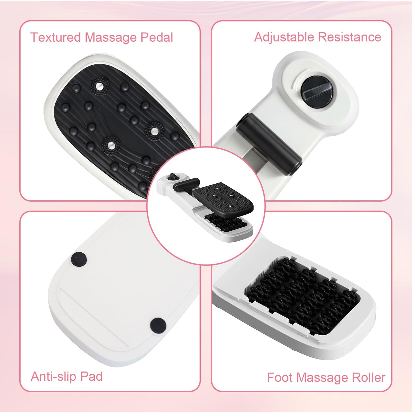 kisnbld Foot Arch Trainer,Plantar Fasciitis and Flat Feet with Adjustable Magnetic- Arch Support Strengthener with Massage, Portable for Home and Gym
