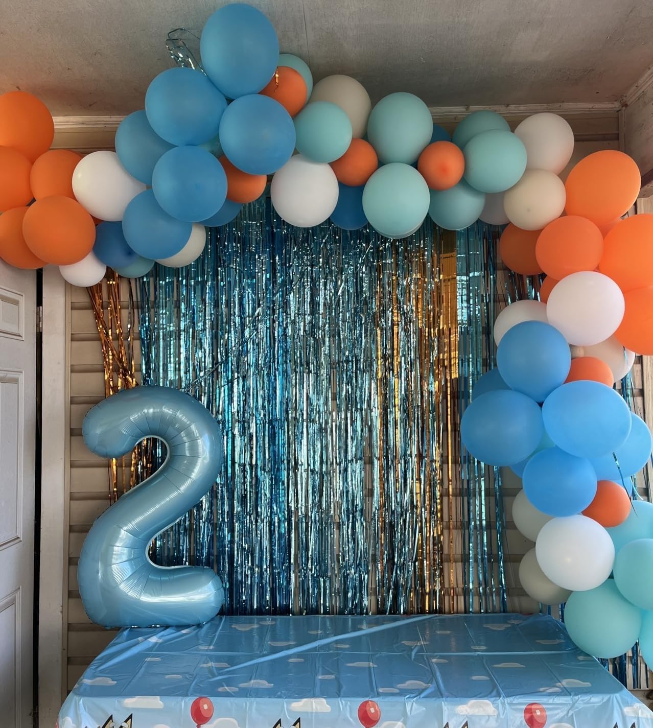 Skiennix 40-Inch Pastel Blue Number Balloons - Perfect for 2nd, 12th, 21st Birthday & Celebration Decor