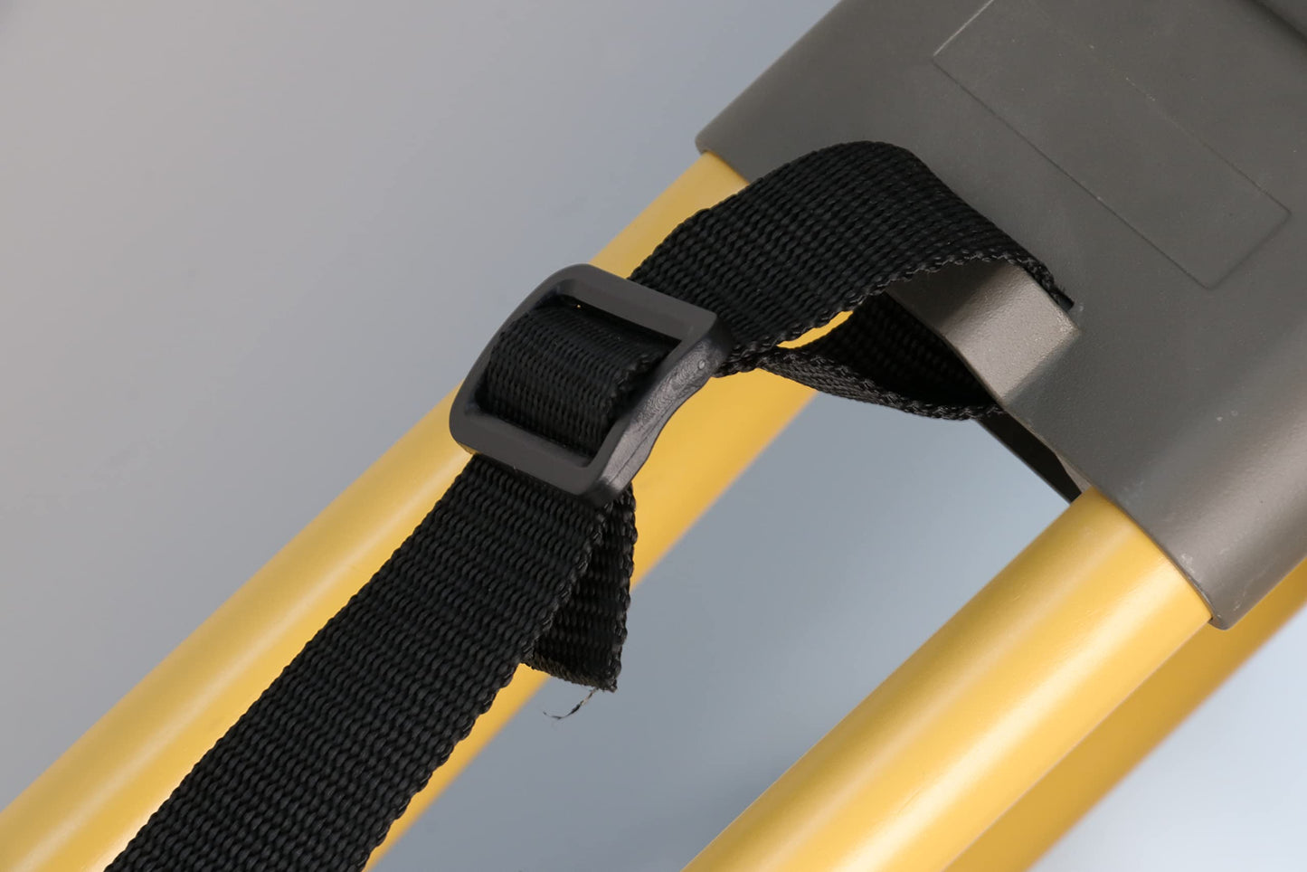 Fiberglass Surveying Tripod, Heavy Duty Yellow Fiberglass and Wood Tripod with Twist Clamp and Copper Center Screw for Robotic Total Stations and Theodolite (Flat Head-C)