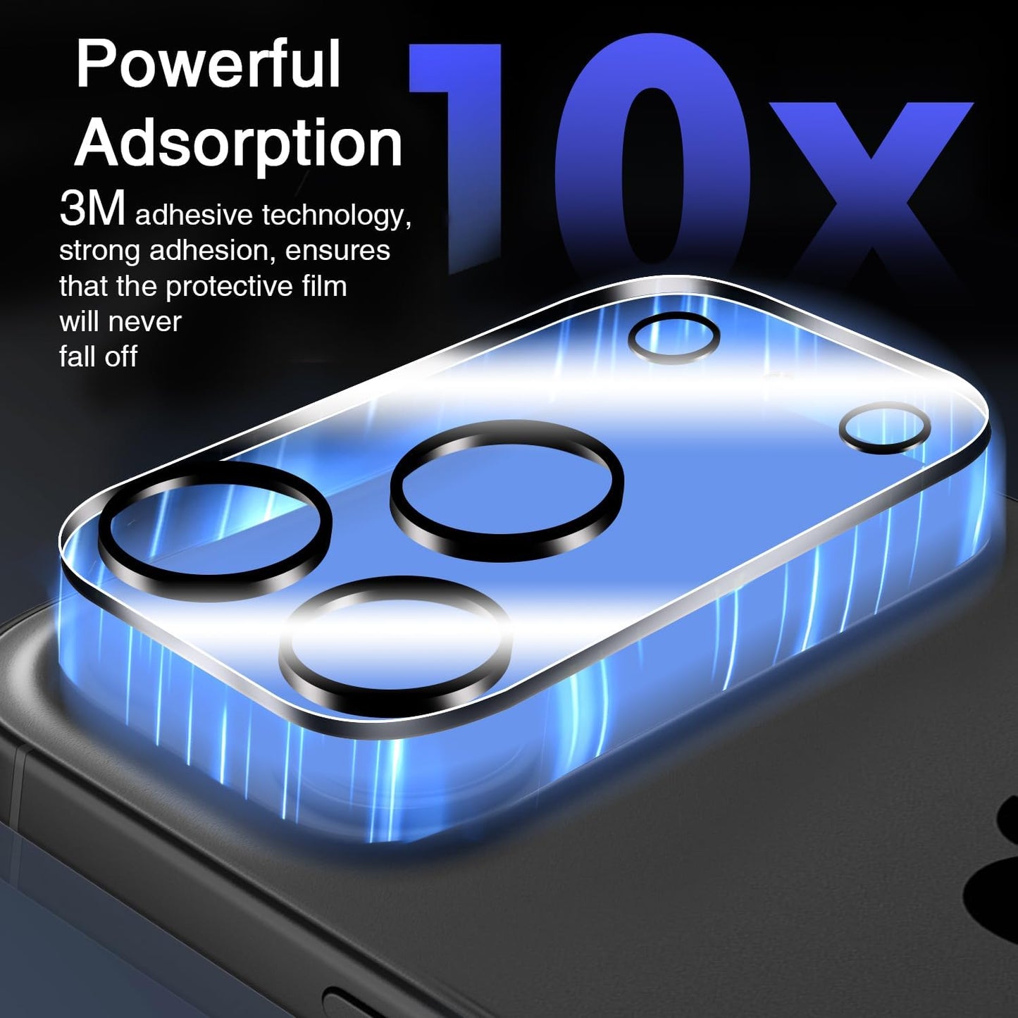 3 Pack 17 9H Wiaocit Tempered Glass Camera Lens Protector for iPhone Pro Max, Hardness, Anti-Scratch, Case Friendly