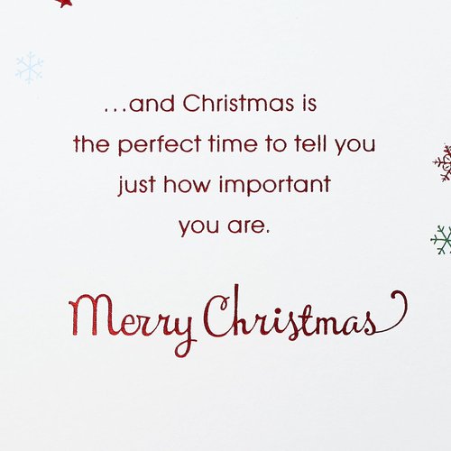 American Greetings Christmas Card - Sentimental Holiday Message for Daughter & Family | Artistic Die-Cut Design