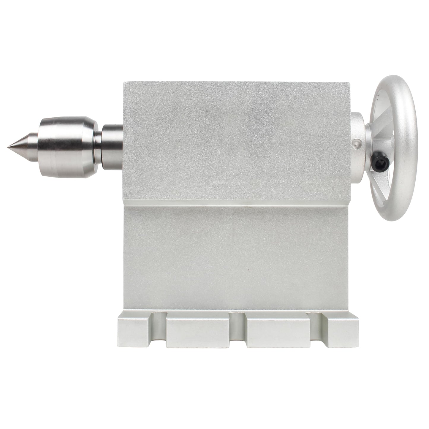 RATTMMOTOR 100mm Center Height MT2 Tailstock, Morse Taper 2 Live Center Movable Woodworking Lathe Chuck Handle for CNC Router Rotary Table 4th Axis