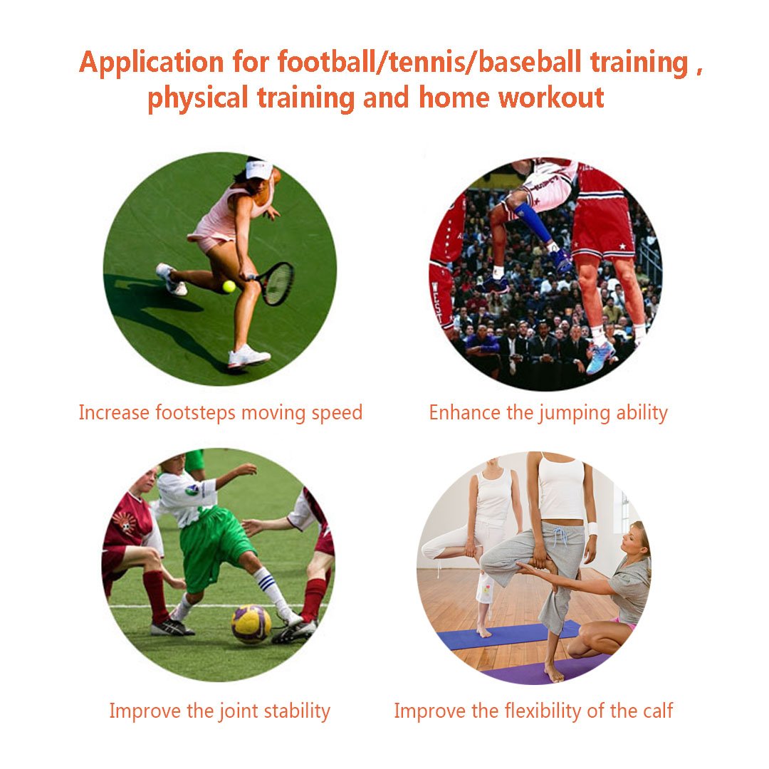 N3od3er Ankle Resistance Training Speed and Agility Training Tool Ankle Resistance Bands for Football Basketball Taekwondo Yoga Boxing Soccer Kick Boxing Thai Punch Karate Running