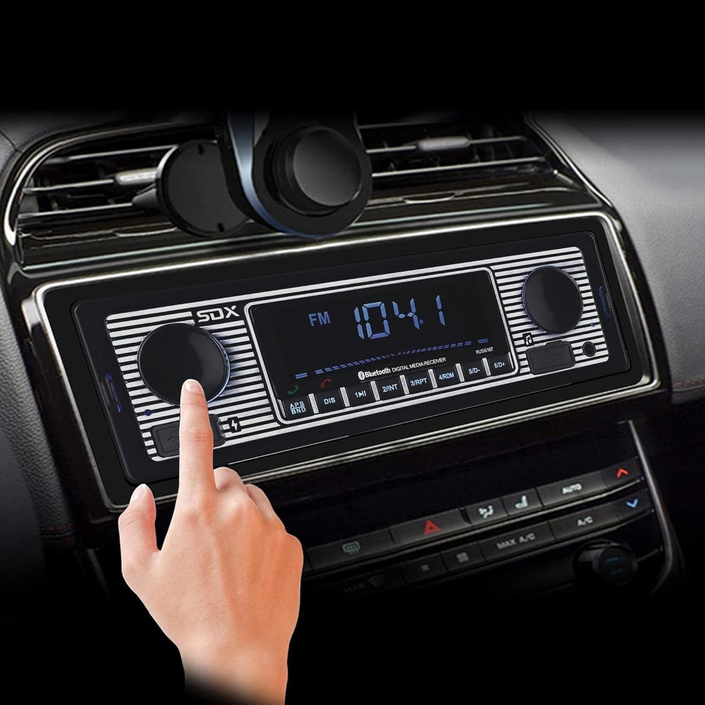 SONDPEX MP3 MP3/USB, SDX Audio Bluetooth Radio Receiver, Player with USB Charger, Aux-in, Built-in Microphone