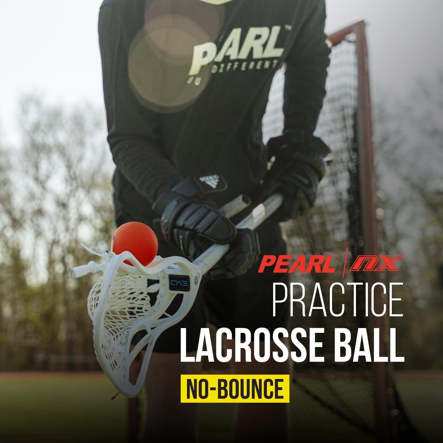 PEARL NX Greaseless Lacrosse Balls by Guardian Innovations (20 Pack) - Long Lasting, No-Bounce Balls Perfect for Indoor Play and Practice - Red