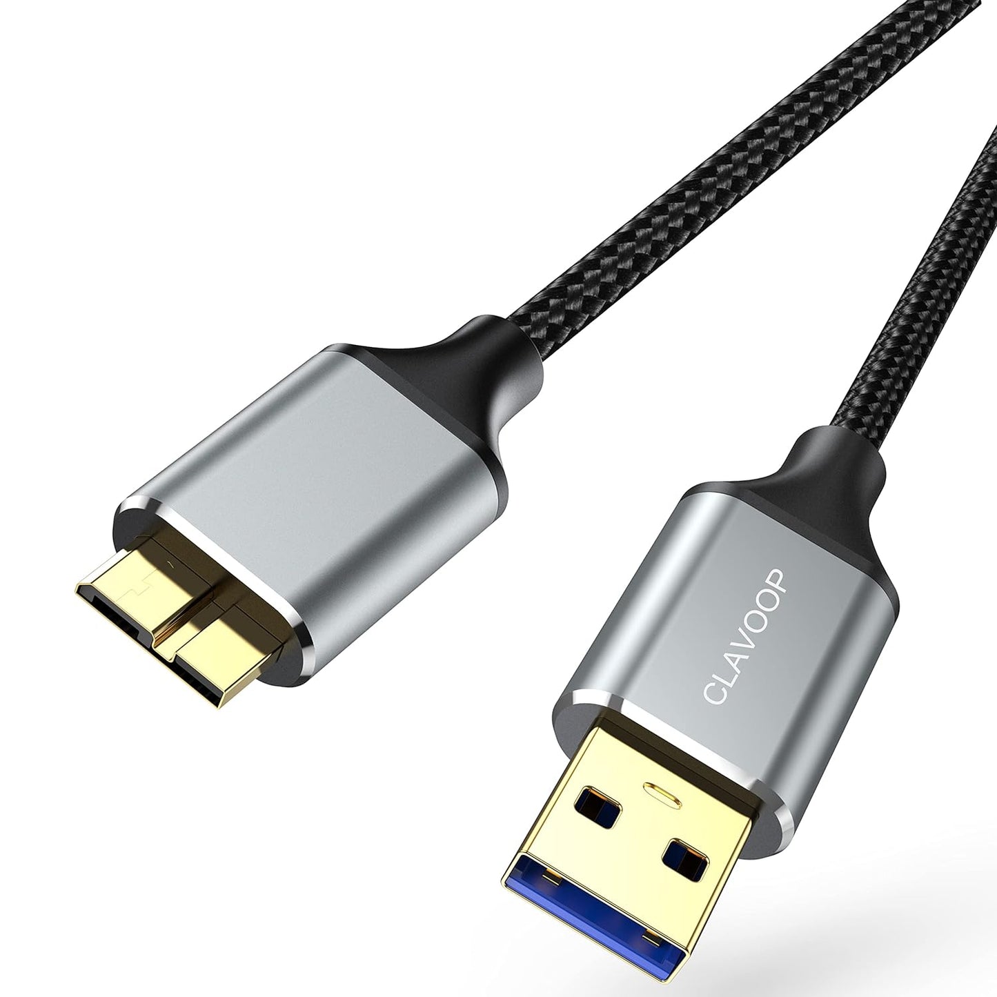 3.0 1.5 5 USB Micro B Cable FT, External Hard Drive Cable Gbps High-Speed USB A to Micro B Hard Drive Cord Compatible