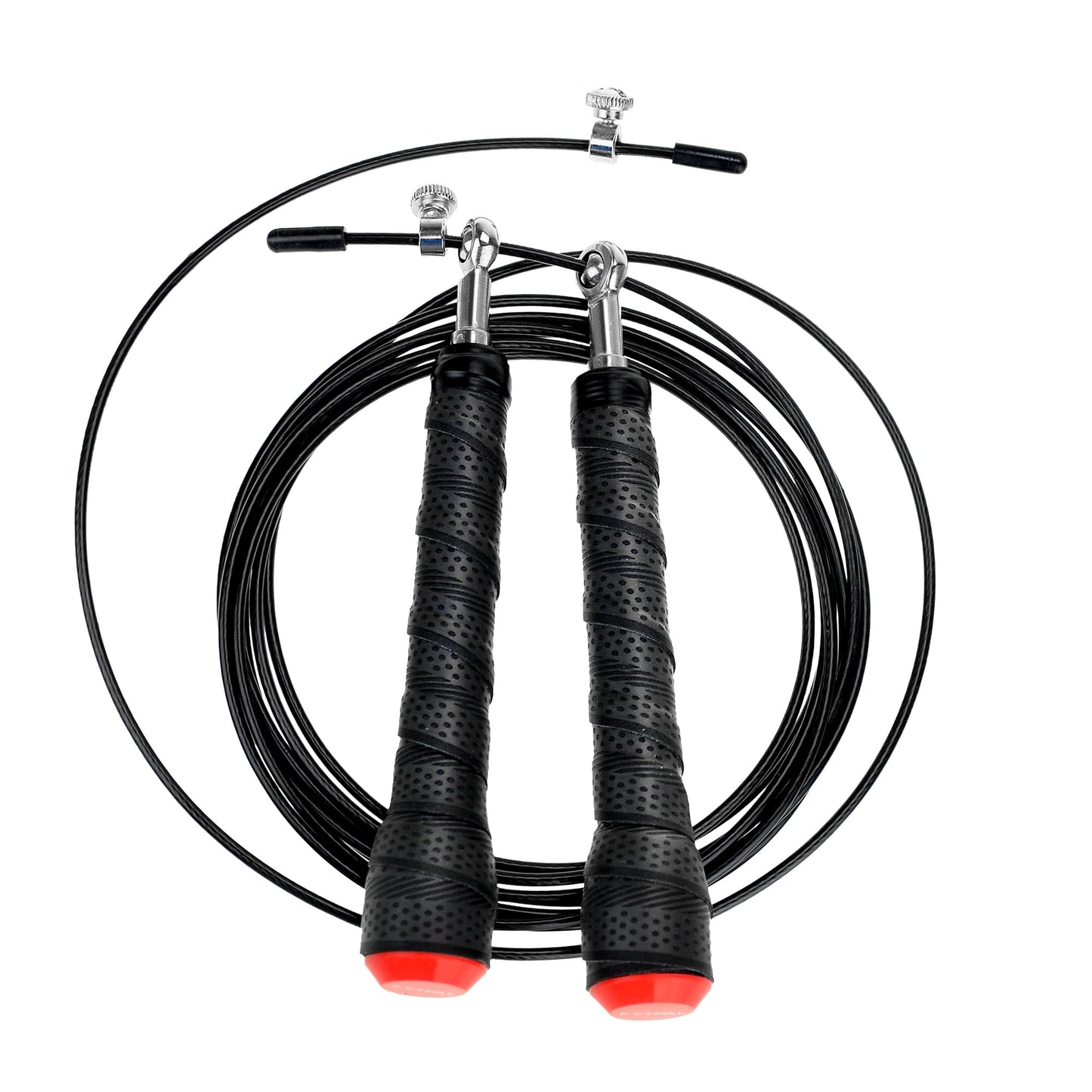 FYTPAL Adjustable Speed Skipping Rope – Durable Tangle-Free Lightweight Jump Rope with Non-Slip Foam Handles for CrossFit, Boxing, MMA & Cardio Fitness - Jumping Rope Cable for Women, Men, and Kids