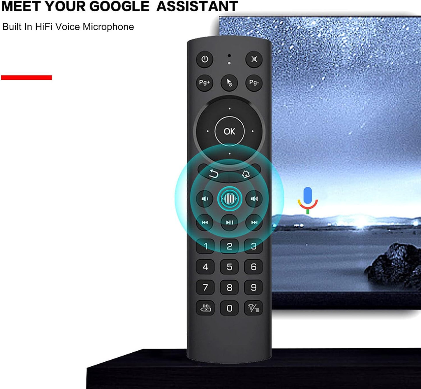 Sanpyl G20S etc(G20S Pro Voice Air Remote, IR Learning, USB Backlight Remote Keyboard with Gyroscope for TV Box, PC