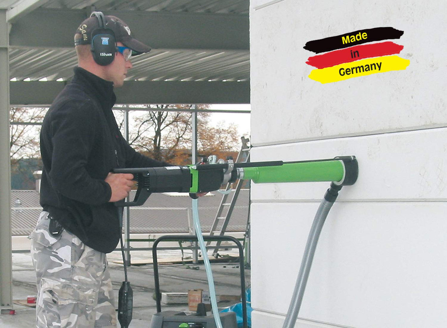 CS Unitec | ETN 2001 P | Wet & Dry Diamond Core Drill. High-Torque, Heavy-Duty, Hand-Held, and Dual-Speed. Ideal for Drilling up to 3” in Diameter in Brick, Concrete, and Asphalt – Made in Germany