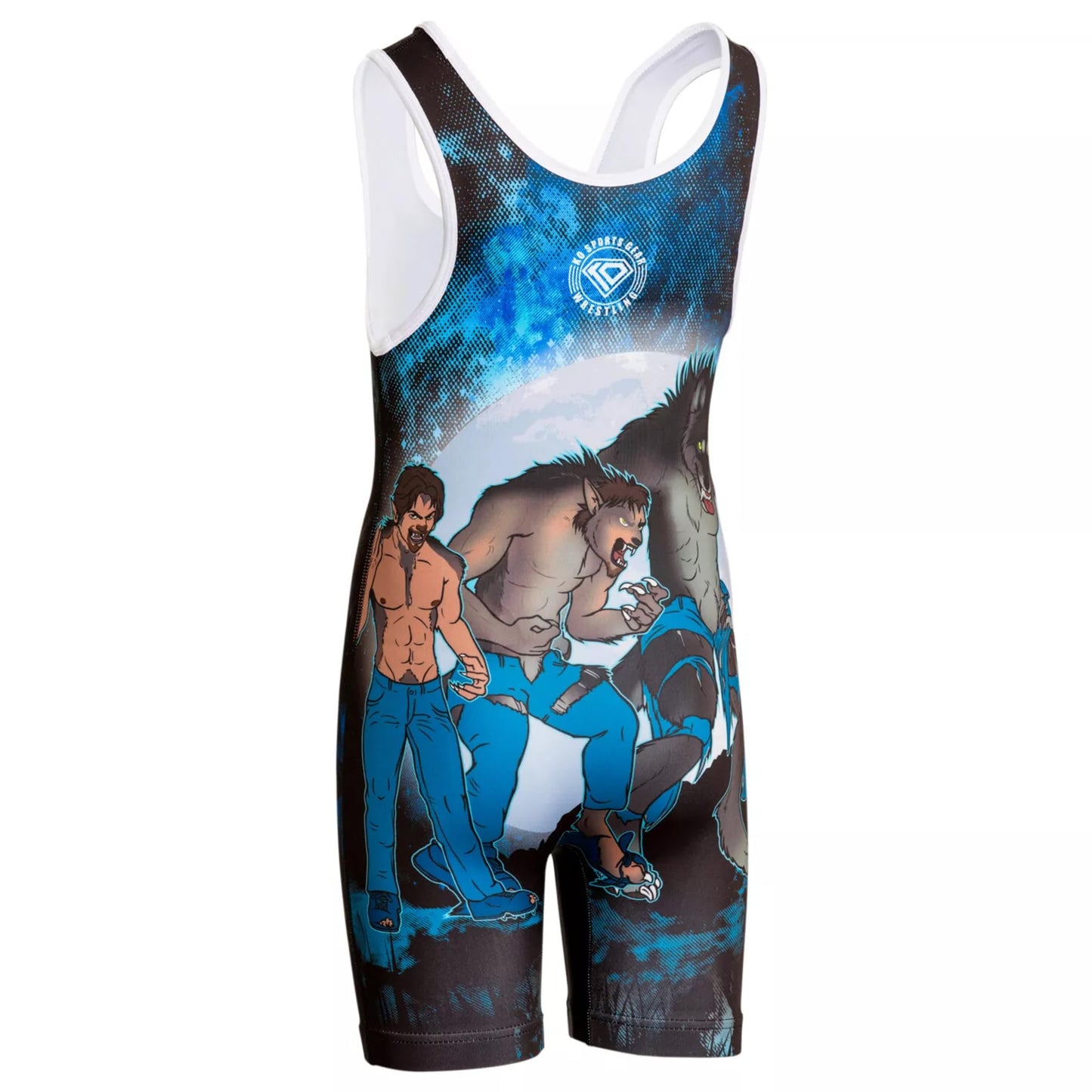 KO Sports Gear Unisex Wrestling Singlet for Adult Wrestlers - Wrestling Singlet for Men & Women - Bold Durable Uniform, Stretchy Breathable Material - Beast Mode, Adult X-Small