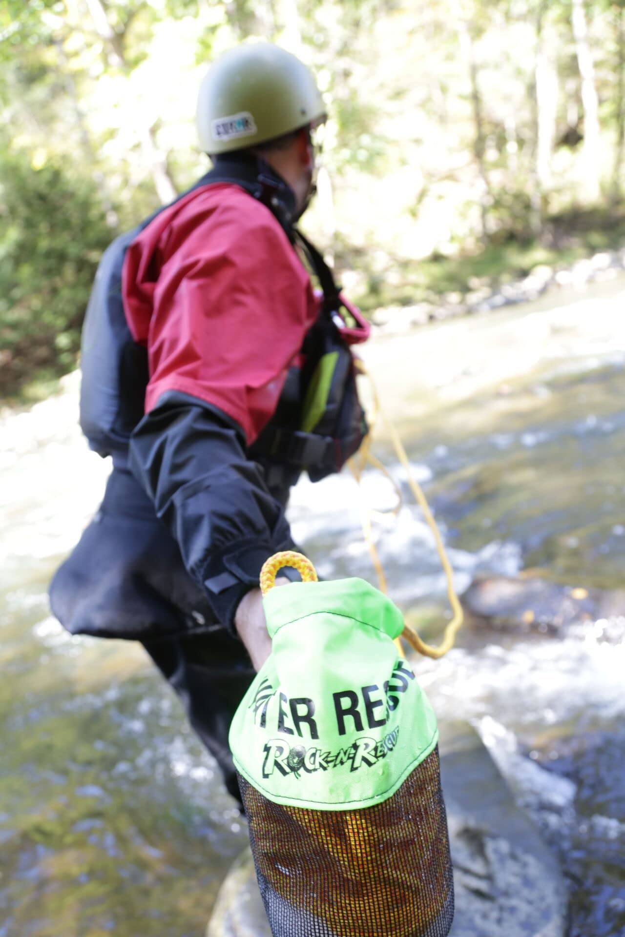 Rock-N-Rescue RNR Deluxe Trident Series Throw Bag - 75' 8mm Waterline