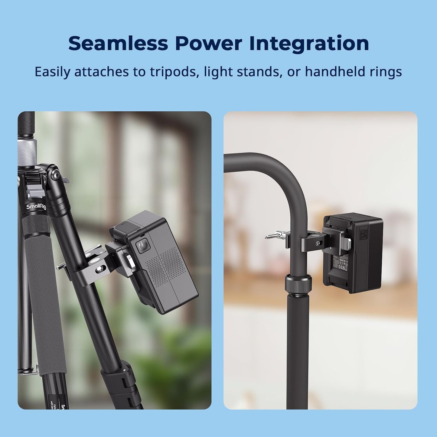 SMALLRIG 15-40mm 1.5kg 5313 V-Mount Crab-Shaped Clamp, Non-Slip Clamp, Load-Bearing Compatible with Multiple Brands