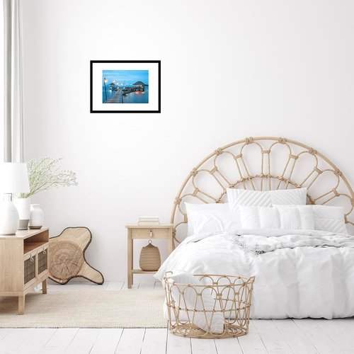 JCJMY A3 Black Picture Frame - Versatile Display for 8.3x11.7 with Mat or 11.7x16.5 Without Mat