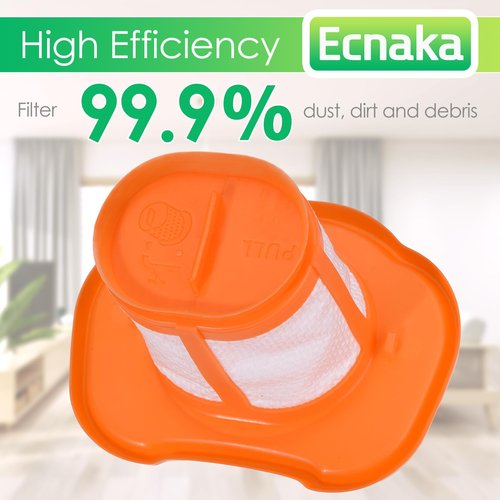 4 Pack HHVKF10 Dust-buster Filter Replacement Compatible with BLACK And DECKER Handheld Vacuum Filter Washable Fit for Models HHVK HHVK320J HHVK320J10 HHVK320JZ01 HHVK515J HHVK515JP HHVK515JP07