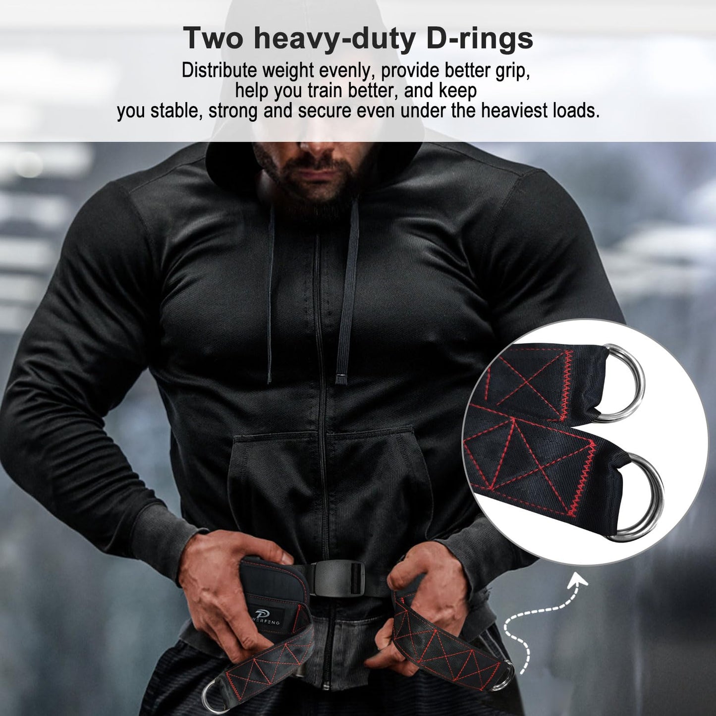 Sled Pulling Belt for Pulling Backwards: Adjustable Sled Belts for Resistance Training Strength Training & Agility Training with 2 Sled Pulling Straps & 4 Hooks