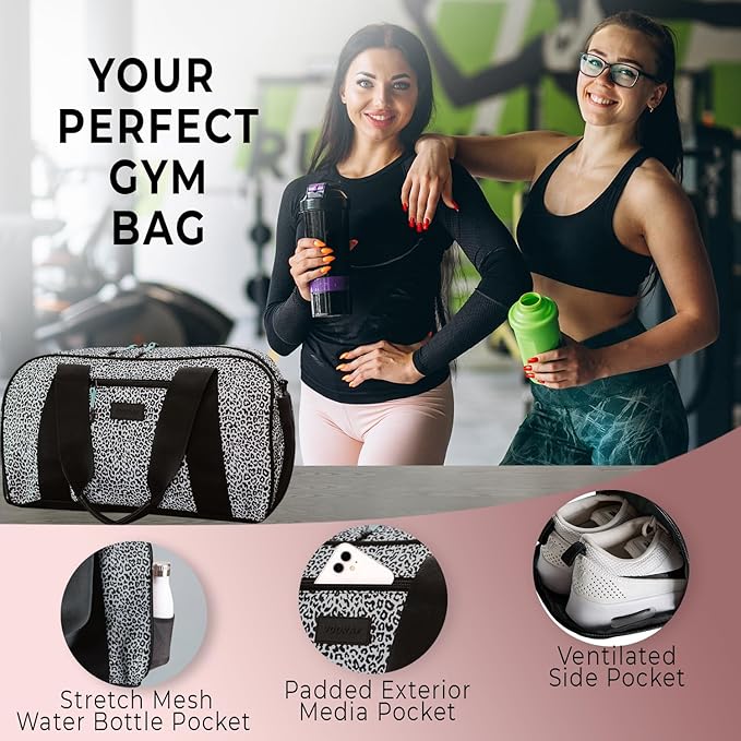 Vooray Burner Gym Duffel Bag, Gym Bag for Women and Men with Shoe Compartment, Weekender, Overnight & Travel Duffel for Sports and Workout