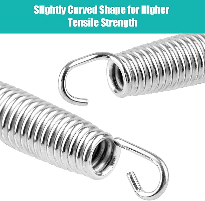 Heavy Duty Trampoline Springs 5.5inch for Trampolines, Stainless Steel Trampolin Replacement Springs 12pcs