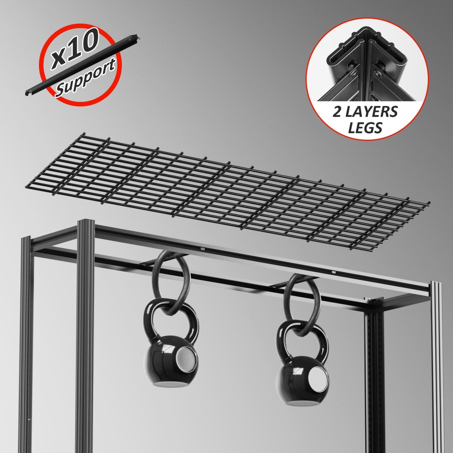 VDEVY 60" W x 72" H x 24" D Garage Shelving Heavy Duty,5 Tier Adjustable Metal Shelves Storage Rack,3030 LBS Large Industrial Shelving Unit for Basement,Warehouse,Garage Organization