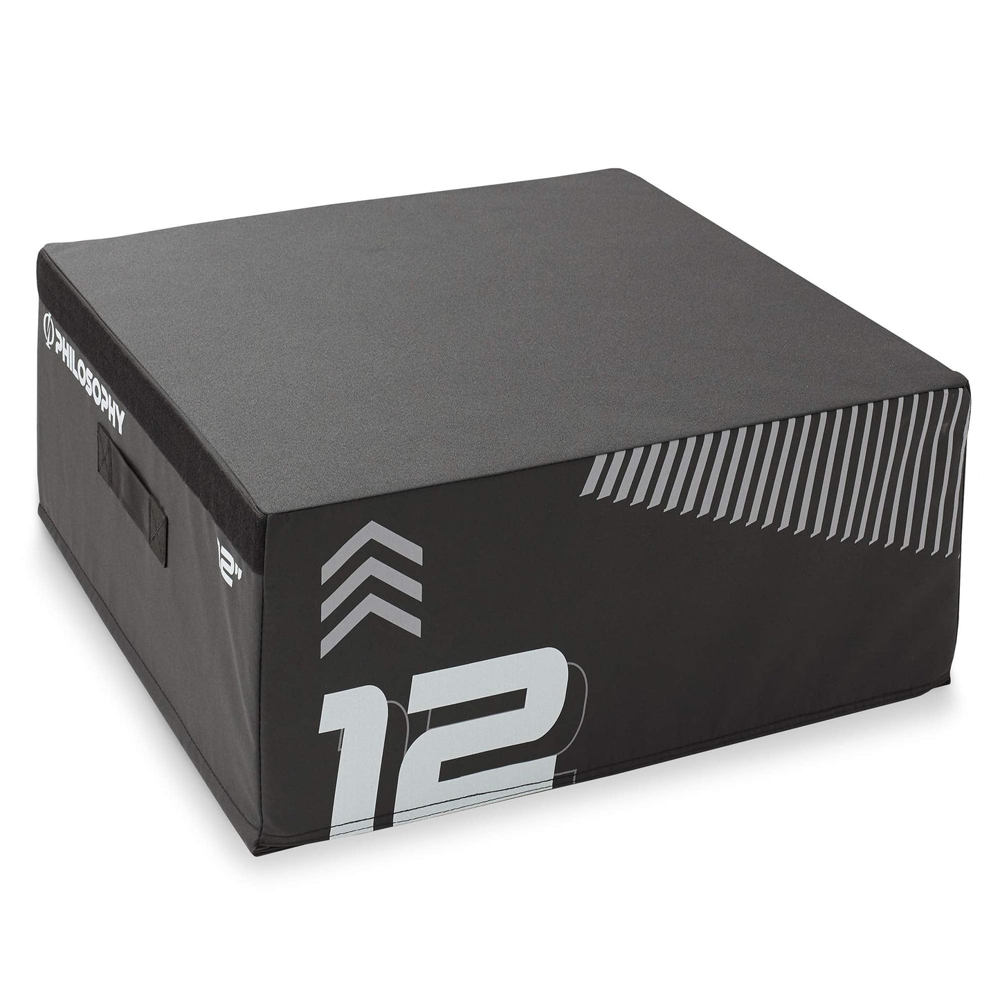 Philosophy Gym Soft Foam Plyo Box - 12", Stackable Plyometric Jump Box for Home Gym, HIIT, Jumps, Step-Ups, Agility and Strength Training