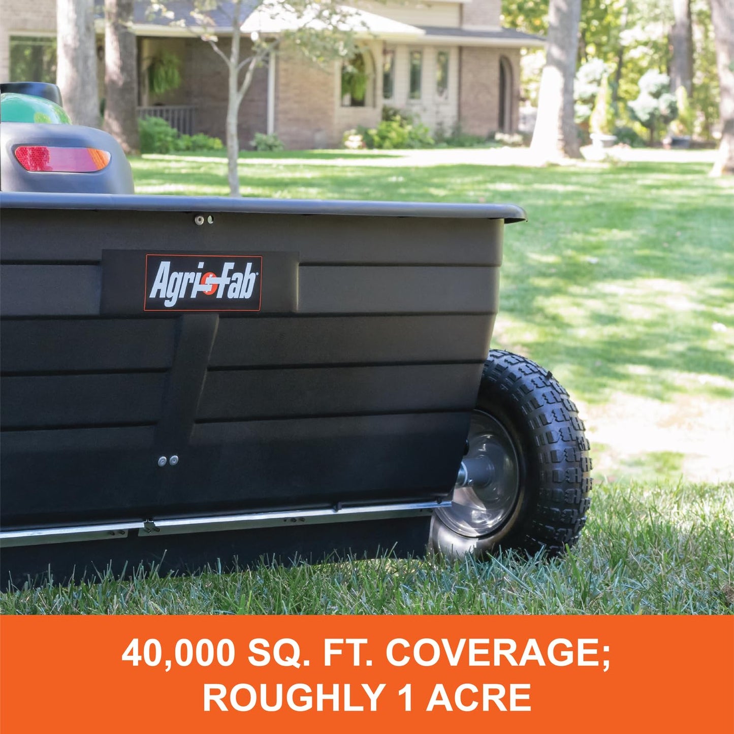 Agri-Fab Tow Behind Lawn and Garden Drop Spreader for Seed, Fertilizer, Salt and Ice Melt, 175 lb Capacity with 42 In Spread Width