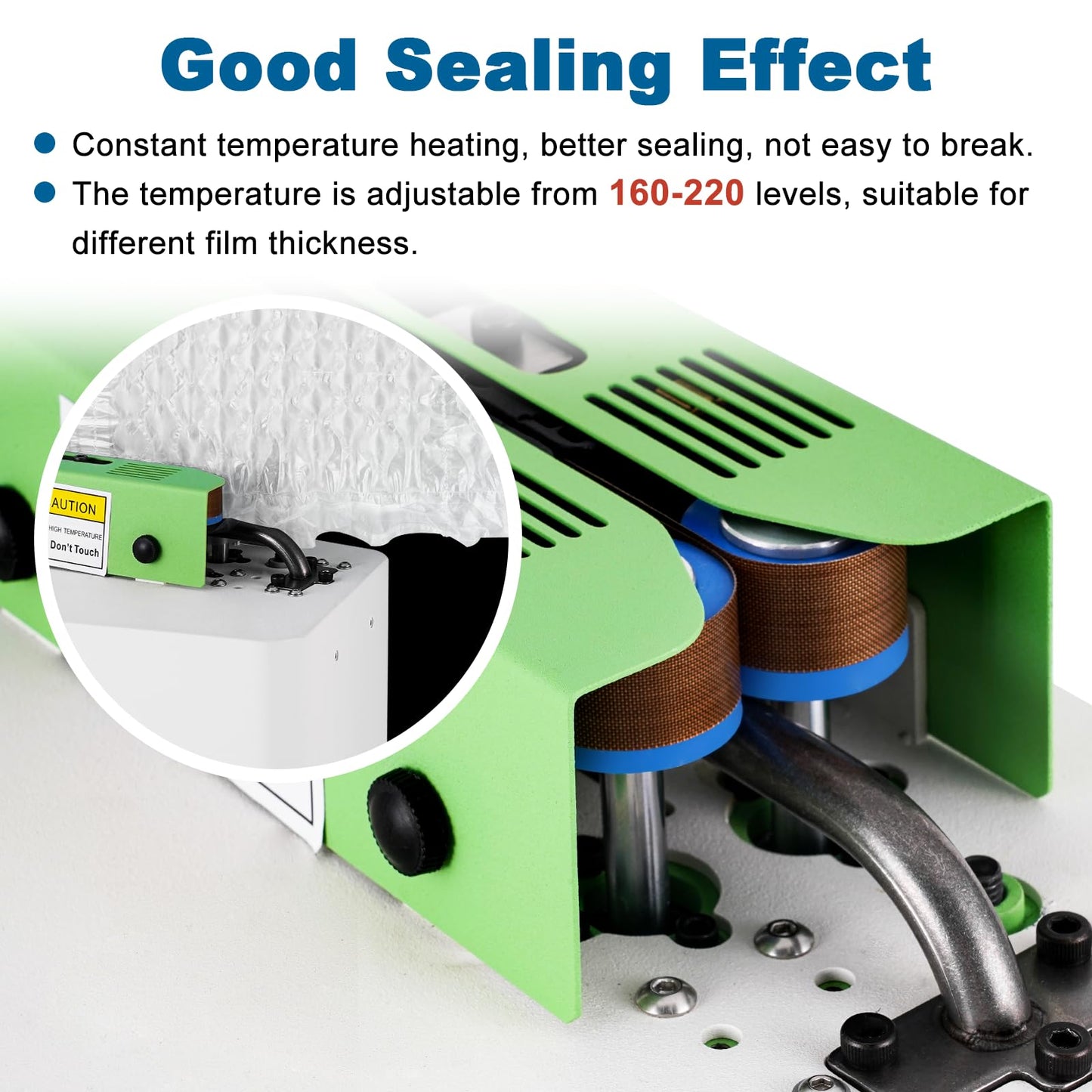 Saladulce Air Cushion Machine 30ft/min Bubble Wrap Machine 280L/min Air Pillow Machine for 4”-27” Bubble Wrap, Air Pillows(110V)