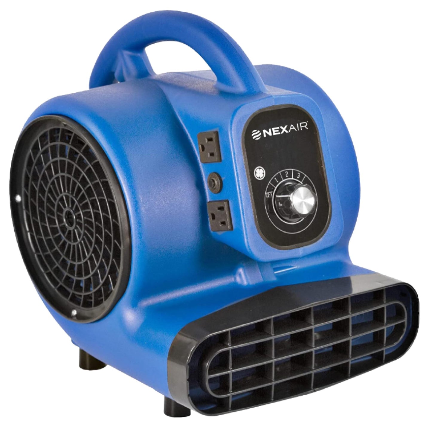 NEXAIR 1/4 HP High-Velocity Industrial Carpet Dryer 3 Speed, Powerful Air mover blower Adjustable angle, Floor drying fan, Dries, Cools, and Ventilates Attic Spaces, Work Areas, Garages
