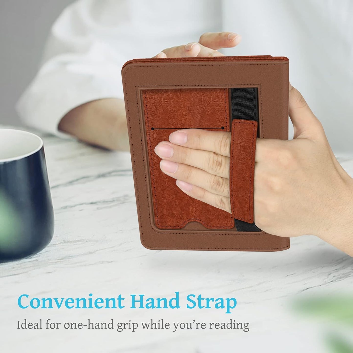 FINTIE 6" (11th Generation-2024/2022 2024/2022 11th Stand Case for All-New Kindle Release) - PU Leather Cover with Auto