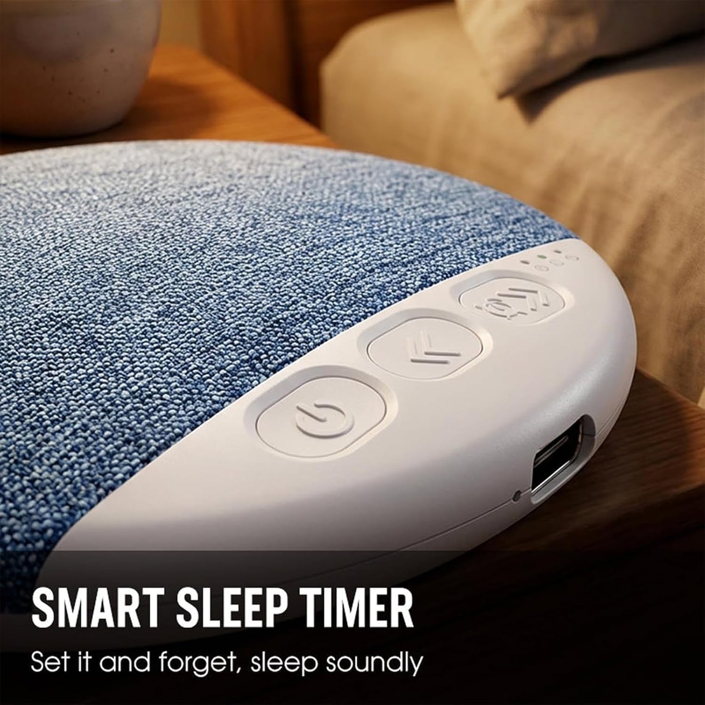 Siezrk Bluetooth Pillow Speaker, Ultra-Thin Bluetooth Sleep Aid Speaker with Timer, Private Sleep Headphones
