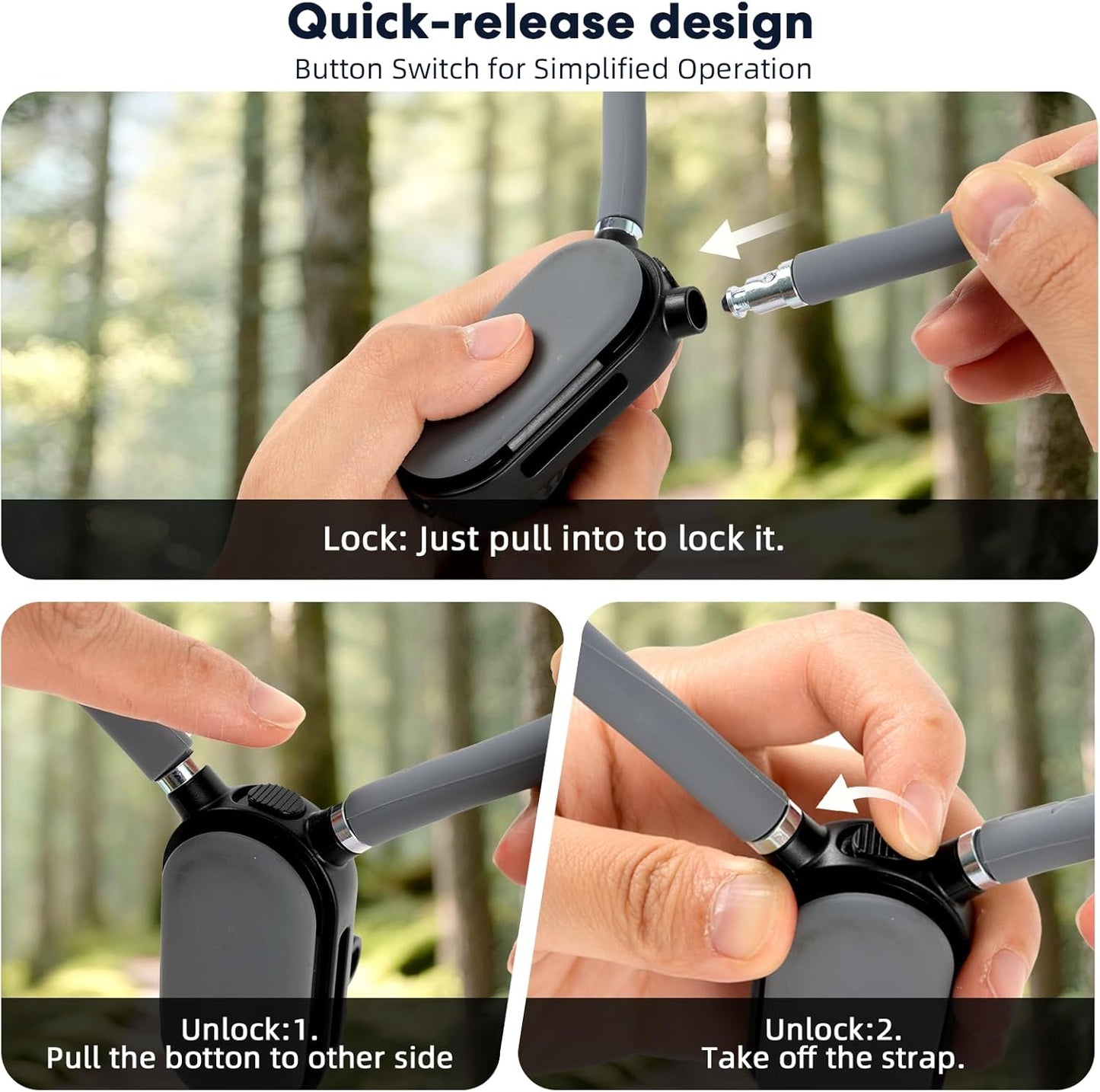 Hamillar 4-7 Inch Pro/Insta360X5/DJI360 Camera Phone Chest Neck Mount Holder for Video Recording iPhone Samsung Phones