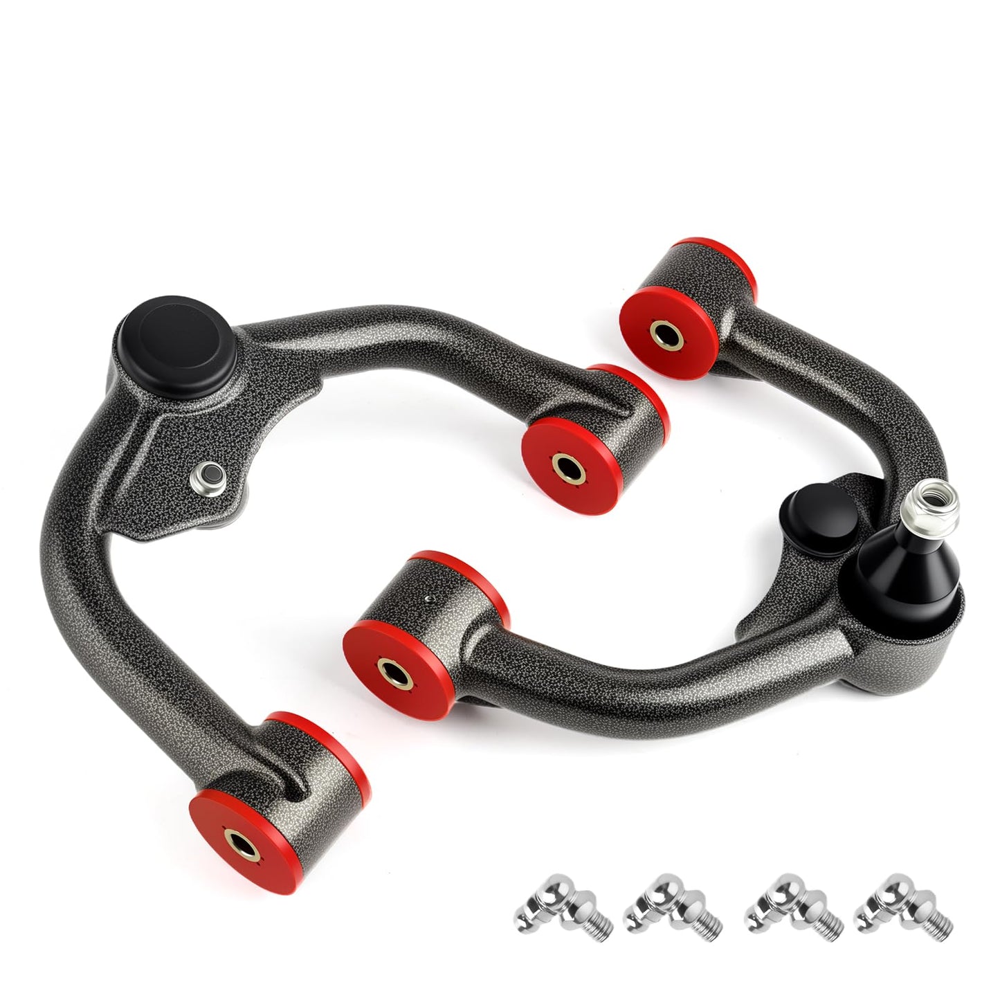 WheelX Front Upper Control Arms w/Ball Joint Assembly for Nissan Pathfinder 2005-2012, Frontier 2005-2021, Xterra 2005-2015 Suspension Kit, 2pc Set (Black)