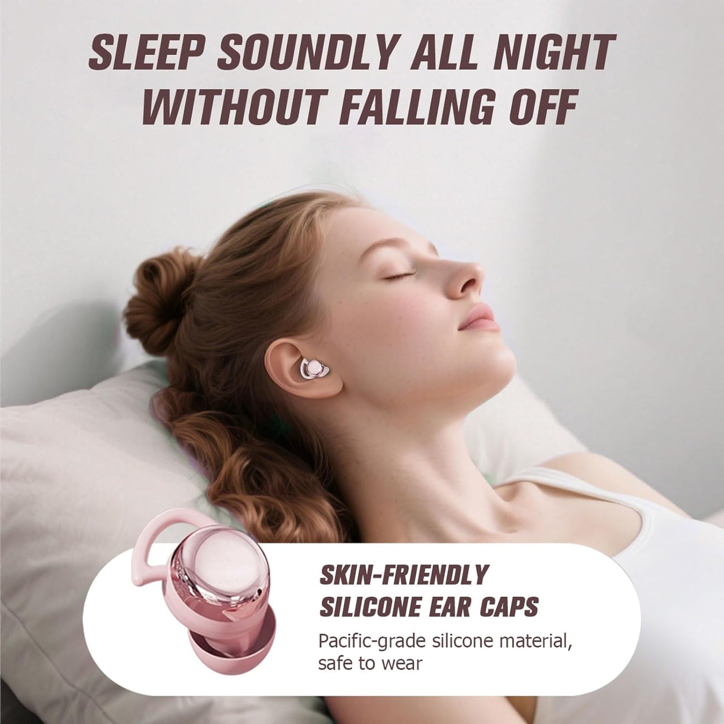 Yihou Invisible Small Mini Sleep Earbuds Pink Wireless Bluetooth Comfortable Side Sleepers Sleeping Tiny Micro Smallest
