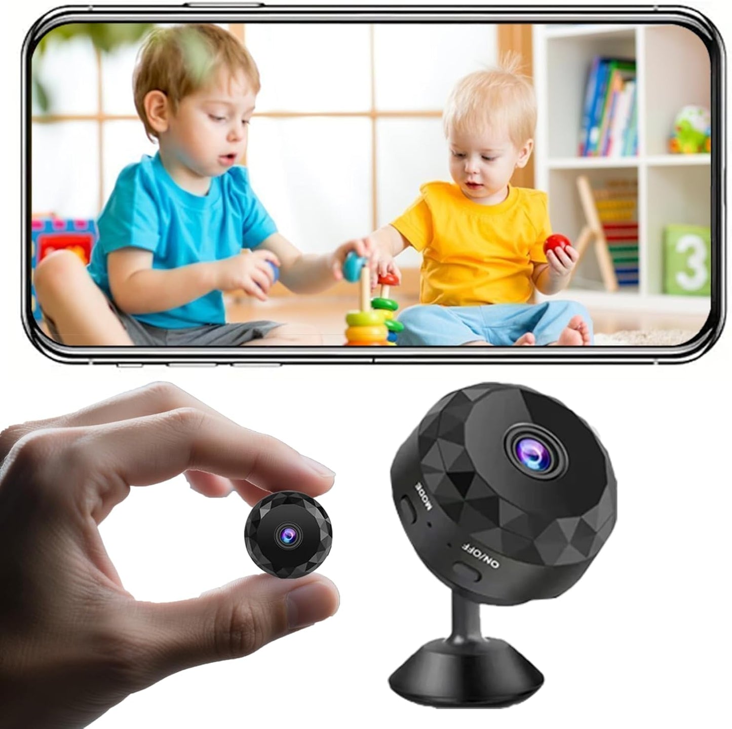 ZMDCAM 2K Hidden Camera - WiFi Mini Wireless Security Camera, Perfect for Indoor and Outdoor Security and Pet/Baby